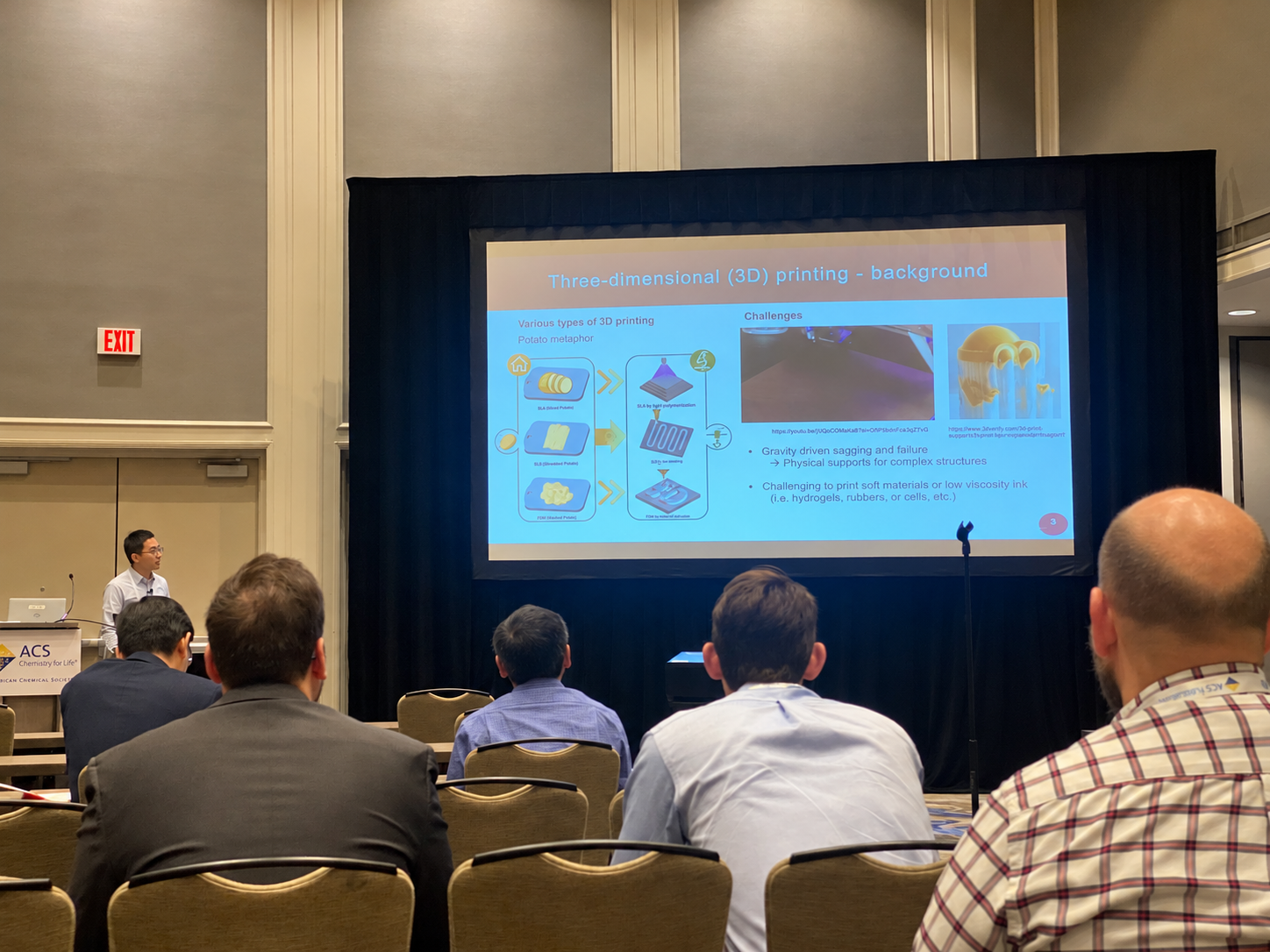 Young Bum Lee presenting at ACS Spring 2024.